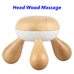 UFO Wood Therapy Massager Mini Design Spa Lymphatic Drainage Round Head Wood Massage Tool
